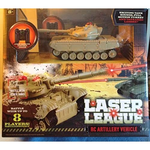 laser league rc artillery battle tank